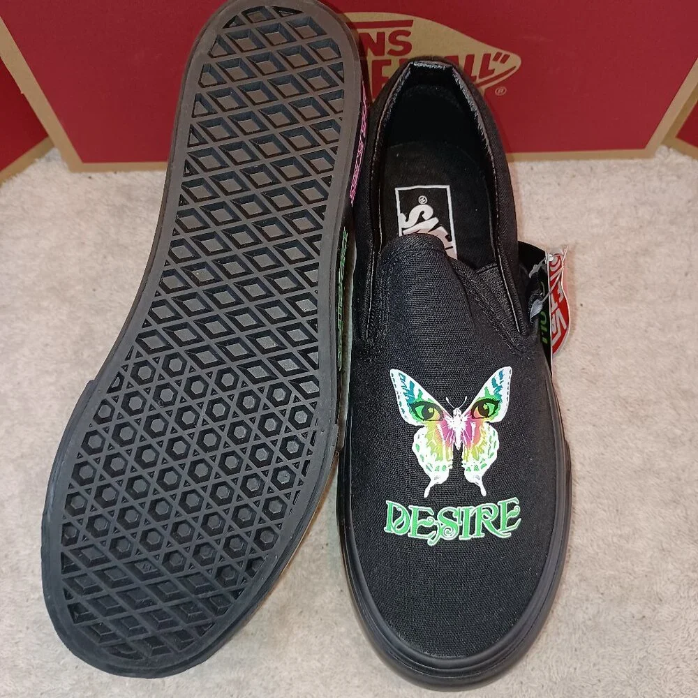 Vans Men's 5/Women's 6.5 Slip On Stackform Morph Glow Blackout VN0A7Q5R10J